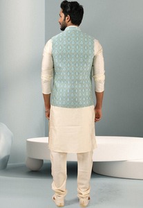 Salwar Kameez para Hombre de Marca Privada, Kurta Pajama Económico, Logotipo Personalizado, Ropa Islámica, Venta al por Mayor, Pedido al por Mayor, Fábrica de Pakistán, OEM - Product Image 3