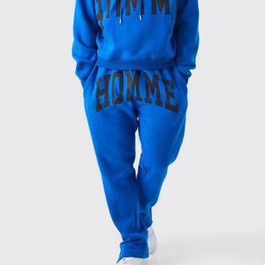 Novedad 2026: Sudadera con capucha de diseño de alta calidad y logotipo personalizado, fabricante de sudaderas con cremallera completa para hombre, chándal de invierno con logotipo DTG y corte acampanado para hombre. - Product Image 2