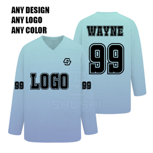 Maillot de hockey sur glace pour homme, qualité supérieure, logo personnalisé, adulte, imperméable, 100% polyester, vêtements de sport avec taille personnalisée - Product Image 2