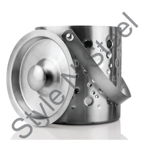 Seau à glace avec poignée pour bar club fête mariage champagne bière vin Refroidisseur de vin avec couleur acier inoxydable - Product Image 1