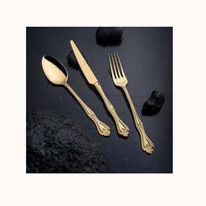 Handmade Hot Selling Custom Design Dinner Flatware Luxury Stainless Steel Gold Plated With Designer handle <b>Cutlery</b> Set - Product Image 1