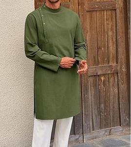 Dernière nouvelle collection Design élégant à la mode Grande taille traditionnelle afghane Salwar Kameez Robe en coton Festival Costume culturel - Product Image 3