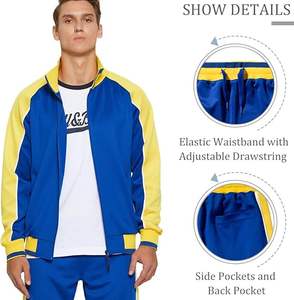 Conjunto Deportivo para Hombre, Sudadera con Cremallera Completa, Pantalones Deportivos, Traje Deportivo Cálido para Gimnasio y Entrenamiento - Product Image 5