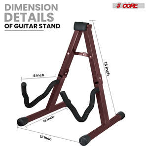 Soporte de guitarra de 5 núcleos con brazo de espuma suave y goma antideslizante para guitarra acústica, eléctrica, bajo y ukelele - Product Image 4