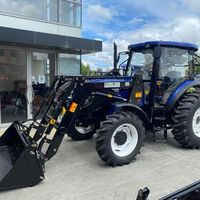 Tracteur Lovol Mimi Foton CAB M254R M1104D TB504 M704 M1304-D M554-B M754 FL550 4WD Chargeur sur pneus Pelleteuse avant arrière