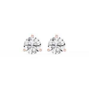 Pendientes de Tres Piedras con Diamantes Cultivados en Laboratorio, Corte Marquesa, Baguette y Redondo, Color E-F, Claridad VS, Certificados por IGI y GAI, 0.38 Quilates - Product Image 5