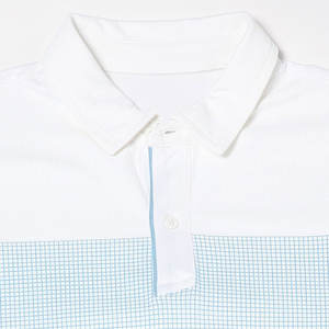 Logotipo personalizado estampado de rayas de los hombres para la camisa de polo de alta calidad 100% algodón Turn down Collar patrón sólido tela de lona - Product Image 6