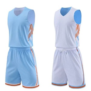 เสื้อบาสเก็ตบอลน้ำหนักเบาแบบพลิกกลับได้ ปรับแต่งได้สำหรับผู้ชายผู้หญิง แห้งเร็ว ระบายอากาศได้ดี ชุดฝึกซ้อมแบบไม่มีแขน เสื้อผ้ากีฬา - Product Image 1