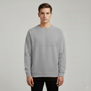 Sudaderas en blanco OEM fábrica paquistaní suministro a granel sin capucha pulóver Unisex Transferencia de Calor impresión sudaderas - Product Image 3