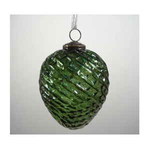 ลูกบอลแก้วสีเขียวแขวนสำหรับตกแต่งบ้านต้นคริสต์มาส - Product Image 3