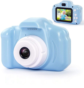 Cámara instantánea para niños de dibujos animados bonitos, regalo de Navidad divertido, cámara digital, juegos integrados, cámara fotográfica para niños de 2,0 pulgadas X2 - Product Image 1