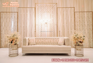 Murs de bougies attrayants pour la scène de réception de mariage, mur de bougies pour réception spéciale, mur de bougies métallique pour scène de mariage canadienne, Royaume-Uni - Product Image 3