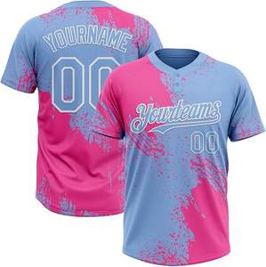 Jersey de béisbol para niños de poliéster 100% de alta calidad, camisetas personalizadas al por mayor, cuello de botón, conjuntos transpirables, estilo para jugadores jóvenes - Product Image 1