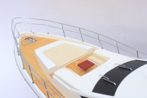 Productos Populares |   Yate a Motor Azimut 82 | Barco de Madera Hecho a Mano para Decoración del Hogar de Estilo Náutico - Product Image 4