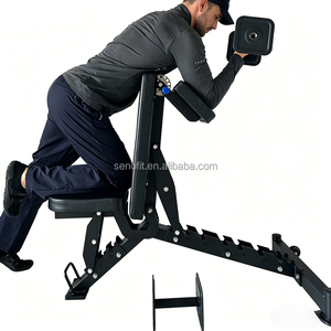 <span class=keywords><strong>Banc</strong></span> de musculation réglable multifonctionnel en métal pour curls biceps, press d'épaules, extensions <span class=keywords><strong>triceps</strong></span> - Product Image 5