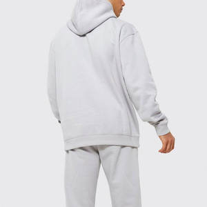 Vente en gros personnalisé poids lourd détresse surdimensionné Vintage lavage à capuche 500gsm français polaire tissu brodé Logo pierre hiver - Product Image 2