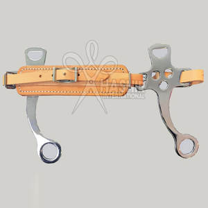 Hackamore para Caballo de Acero Inoxidable Transpirable con Correas Ajustables para Todos los Tamaños, Entrenamiento de Alta Resistencia - Product Image 2