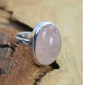 Bague Morganite Rose Argent Sterling 925 Pierres Précieuses Naturelles Bijoux Élégants Faits à la Main pour Femmes - Product Image 3