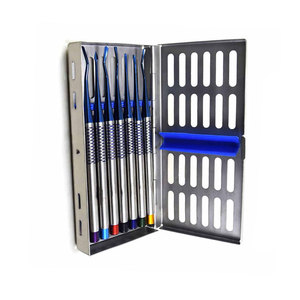 Elevador de raíces Peristome Luxation Dental PDL Luxating Extraction Kit con Cassette Instrumentos quirúrgicos Bexpo - Product Image 1