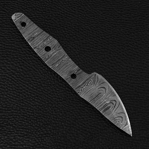 Nordic Forge - Kit de Hojas de Cuchillo en Blanco para Forjar a Mano, Hoja Fija EDC, Acero de Damasco, Punta de Clip, Hojas de Cuchillo Skinner, OEM, Full Tang - Product Image 4