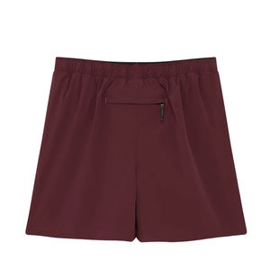 Pantalones cortos atléticos de nailon de secado rápido para hombre, diseño deportivo ecológico para entrenamiento, gimnasio, correr, patrón sólido, servicio OEM disponible - Product Image 2