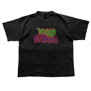 Vente en gros de t-shirts streetwear à logo personnalisé unisexe à bas prix t-shirts imprimés personnalisés de grande taille service OEM - Product Image 4