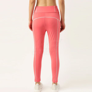 New Arrival Women's <b>High</b>-<b>Waisted</b> Yoga <b>Legging</b> <b>with</b> <b>Tummy</b> <b>Control</b> Mid Waist Solid Pattern <b>Legging</b> Set - Product Image 2
