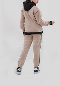Chándales con estilo para mujer de primera calidad de peso pesado, nuevas sudaderas, pantalones, conjunto 550 y 330 GSM 100%, cuello con capucha de algodón de talla grande - Product Image 2
