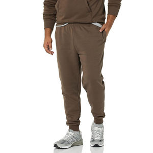 OEM/ODM Pantalones deportivos de algodón elástico de cintura alta para hombres Pantalones deportivos logotipo personalizado patrón recto Leggings fábrica directa de alta calidad - Product Image 3