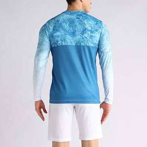 Camiseta Deportiva Transpirable con Protección UV para Hombre, Venta Directa de Fábrica a Bajo Precio, Camiseta de Pesca Lisa de Gran Venta, Camiseta Sublimada Ringer - Product Image 3