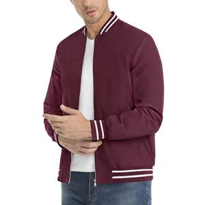 Chaqueta impermeable con logotipo bordado y estampado personalizado, chaqueta cortavientos vintage informal, chaqueta de equipo escolar universitario para hombre - Product Image 6