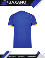 Camiseta de Fútbol Mamelodi Sundowns Azul Estampada Premium, Transpirable, de Secado Rápido, Ligera, con Nombre de Equipo Personalizado 100%