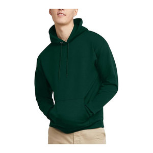 Acheter un nouveau sweat à capuche épais 100% coton French Terry haute qualité polaire hiver personnalisé brodé complet uni teint hommes - Product Image 4