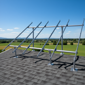Kit de fixation de panneaux solaires en aluminium pour système de 9 kW sur toit en tuiles d'asphalte - Product Image 3