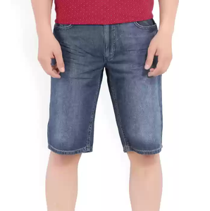 Pantalones Cortos Vaqueros Casuales de Moda para Hombre 2025, Ajuste Delgado y Transpirable, 100% Algodón, Diseño Sólido, Ropa Urbana Personalizada - Product Image 4