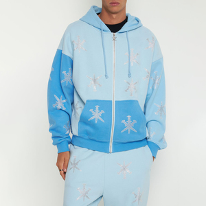 Haute Qualité Personnaliser Pull de Designer Surdimensionné Personnalisé Strass Hoodies Streetwear Respirant Imprimé Hoodies - Product Image 1