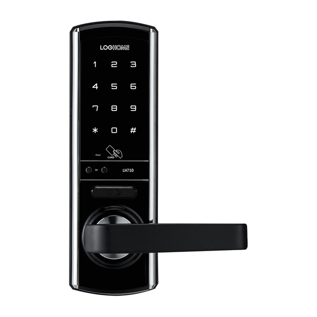 Evernet LH710-SN Smart Mortise Lock Password RFID Card Recognition for Steel/Brass Doors Fire Proof Home Security Made Korea