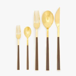 Venta al por mayor de lujo personalizado de acero inoxidable con mango de resina cubiertos de boda restaurante cubertería personalización disponible - Product Image 3