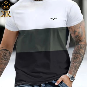 Diseño impreso manga corta hombres 2025 nuevo verano puro algodón suelto pesado manga corta Camiseta - Product Image 6