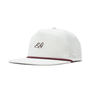 Top Selling 2026 <b>Waterproof</b> Golf <b>Hat</b> 5 Panel Performance Golf Cap Custom Rubber Patch Embroidery Logo Snapback InjaeVina Vietnam - Product Image 2