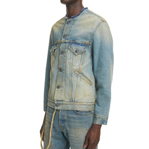 Chaqueta vaquera de alta calidad, diseño de logotipo personalizado, chaqueta vaquera de gran tamaño, chaqueta de moda para hombre, ropa vaquera a la moda o para hombre - Product Image 4