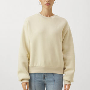 Sudaderas de Alta Calidad para Mujer, Ligeras, Estilo Urbano, 100% Algodón, Forro Polar Ecológico, Resistentes al Viento, Hombros Caídos, con Logotipo Personalizado - Product Image 1