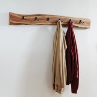 Crochet en bois massif porte-manteau mural pour cuisine salle de bain maison bureau décoration murale armoire patère fabriqué en inde vente chaude