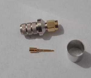 Conector tipo crimpado M RG 58 LMR 200, conectores RF rectos macho, crimpado 200 para conector macho LMR - Product Image 2