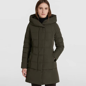 Haute qualité doudoune femmes vêtements d'hiver porter Style doudoune coupe-vent vestes de fête longue tenue couleur personnalisée - Product Image 6