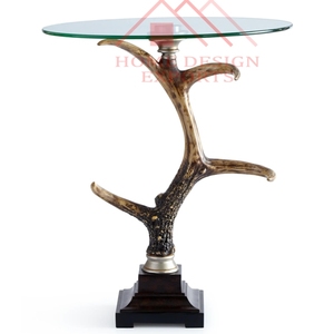 Mesa auxiliar de Metal con tapa de madera para decoración de sala de estar, novedad de 2023, mesas auxiliares modernas para decoración del hogar, superventas - Product Image 3