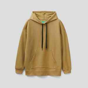 Sudadera con capucha de longitud completa para mujer con hombros caídos, sudaderas con capucha transpirables y antiarrugas para mujer, Sudadera con capucha sólida OEM - Product Image 6