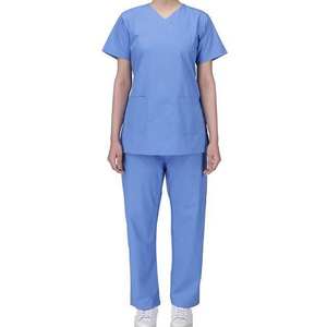 Uniforme d'hôpital, ensembles de blouses pour femmes avec poche, blouses médicales à col en V avec pantalon cargo, uniformes, costumes, uniformes d'hôpital - Product Image 1