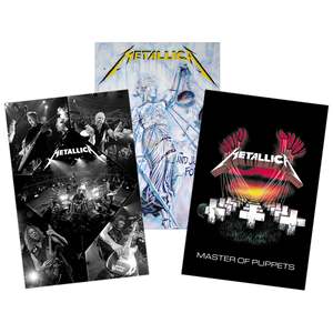 Modern Style Metallica <b>Poster</b> Set of 3 Paper Design for Wall Decor - Product Image 1
