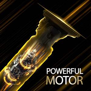 Recortadora de Barba de Precisión para Hombre T-Blade, Cuchillas de Titanio Doradas, 4 Peines Guía, Recargable y Sin Raspaduras, Resistente al Agua IPX7 - Product Image 4